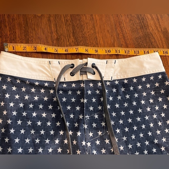 Trinity Board Shorts American Flag Waist 28 Stars Stripes Swimsuit Trunks - Picture 9 of 11